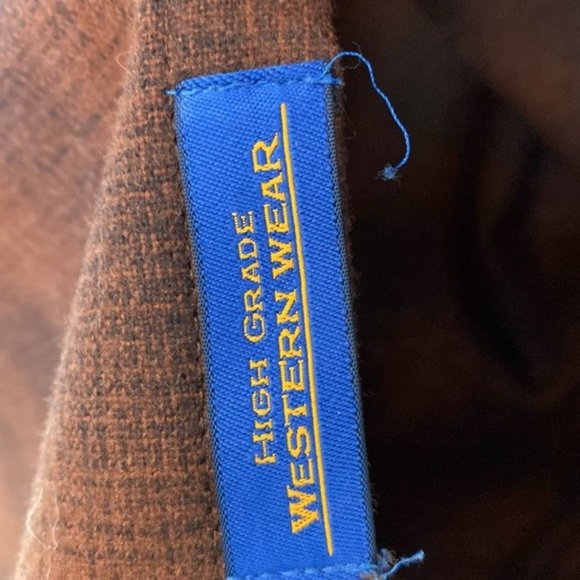 SOLD Pendleton PLAID SNAP-FRONT WESTERN CANYON SHIRT - Picture 4 of 4